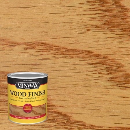 MINWAX Wood Finish Semi-Transparent Colonial Maple Oil-Based Penetrating Wood Stain 1 qt 70005444